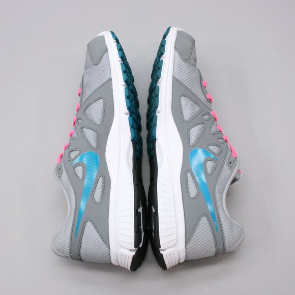 Nike Ladies 10 Revolution 2 Gray Pink Blue Running Training Sneakers - Picture 12 of 12